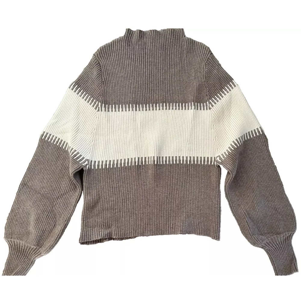 4SI3NNA THE LABEL long sleeve Rib Sweater size LARGE NWOT